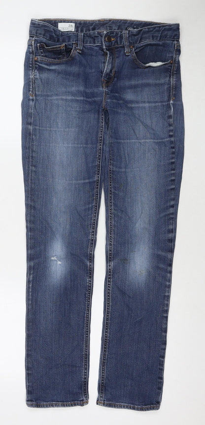Gap Womens Blue Cotton Skinny Jeans Size 28 in L29 in Regular Zip