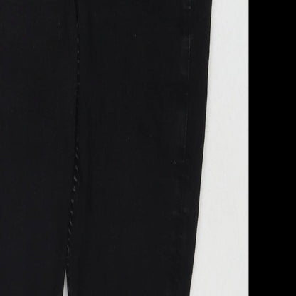 Marks and Spencer Womens Blue Cotton Skinny Jeans Size 10 L27 in Regular Zip