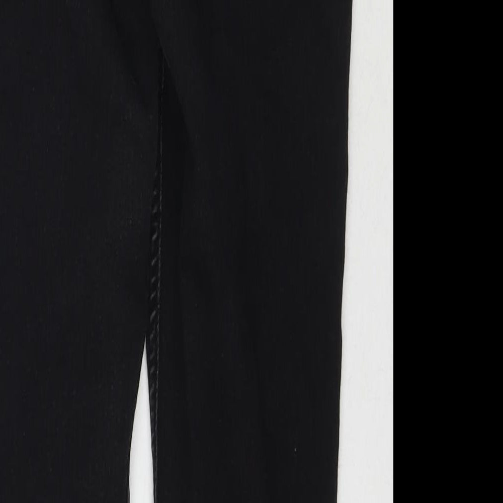 Marks and Spencer Womens Blue Cotton Skinny Jeans Size 10 L27 in Regular Zip