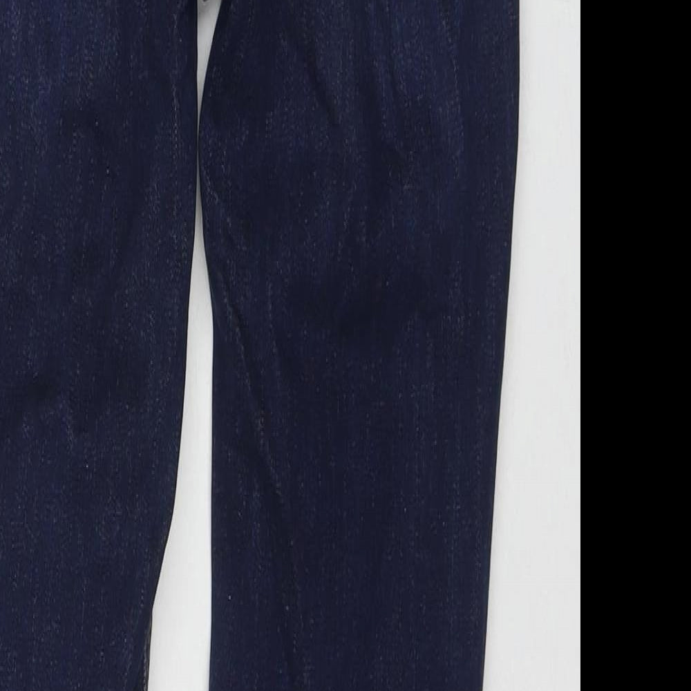F&F Womens Blue Cotton Skinny Jeans Size 6 L27 in Regular Zip