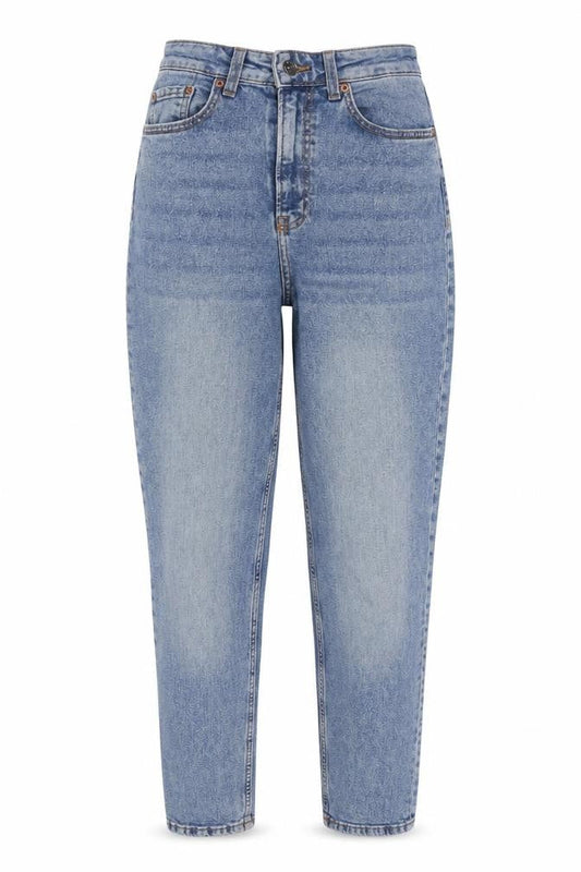 Womens UK Size 6 Divided by H&M Regular Fit Mom Blue Jeans