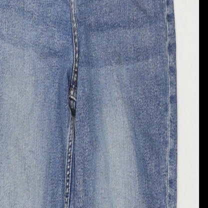 Divided by H&M Womens Blue Cotton Mom Jeans Size 6 L28 in Regular Zip