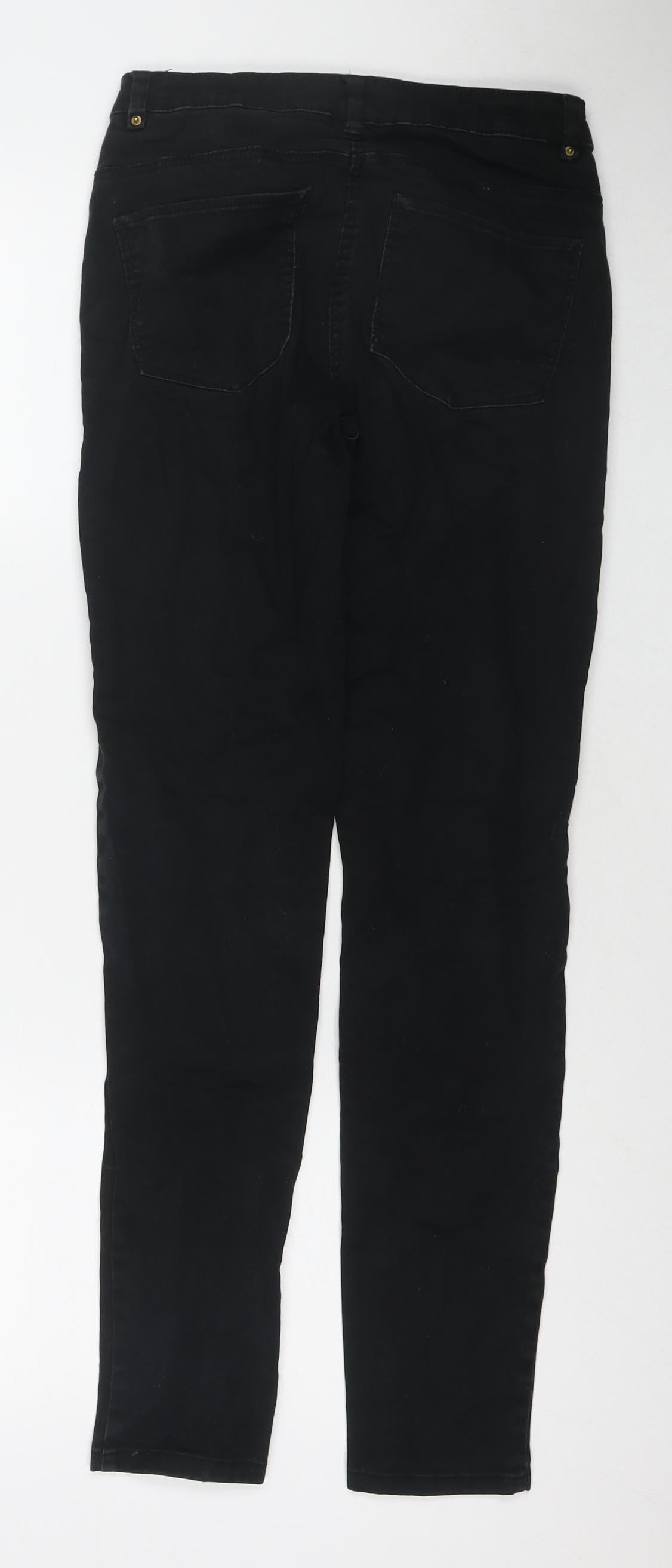 Womens UK Size 8 H&M Regular Fit Skinny Black Jeans