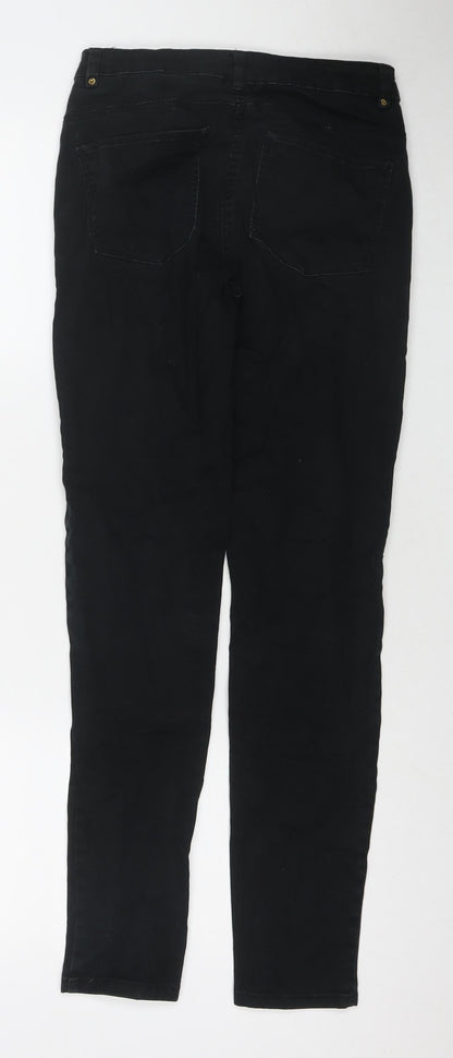 Womens UK Size 8 H&M Regular Fit Skinny Black Jeans