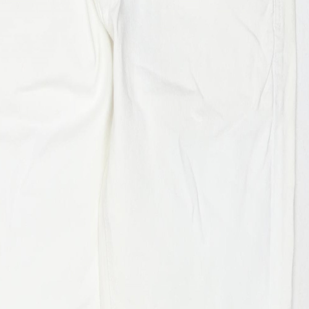 Mens UK Size 34 in NEXT Regular Fit Straight White Jeans