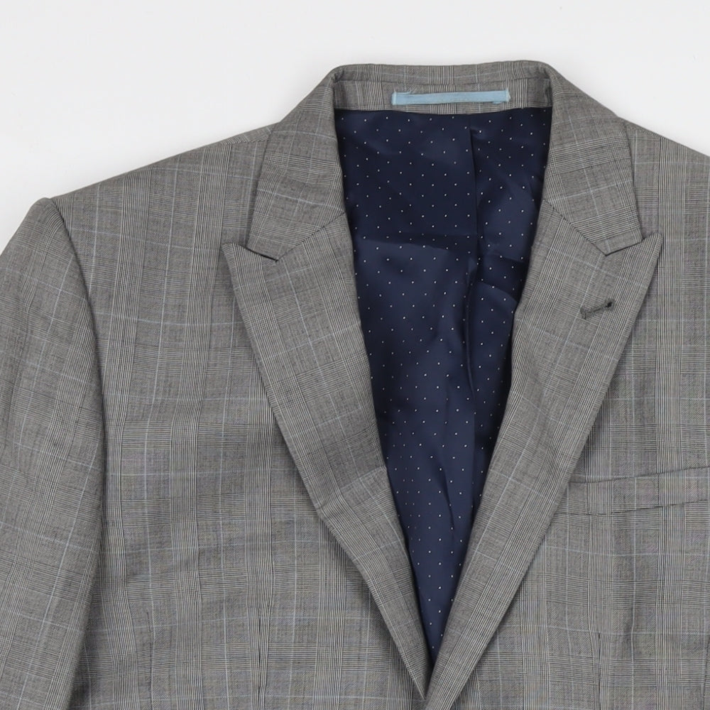 Mens UK Size 38 NEXT Regular Grey Suit Jacket