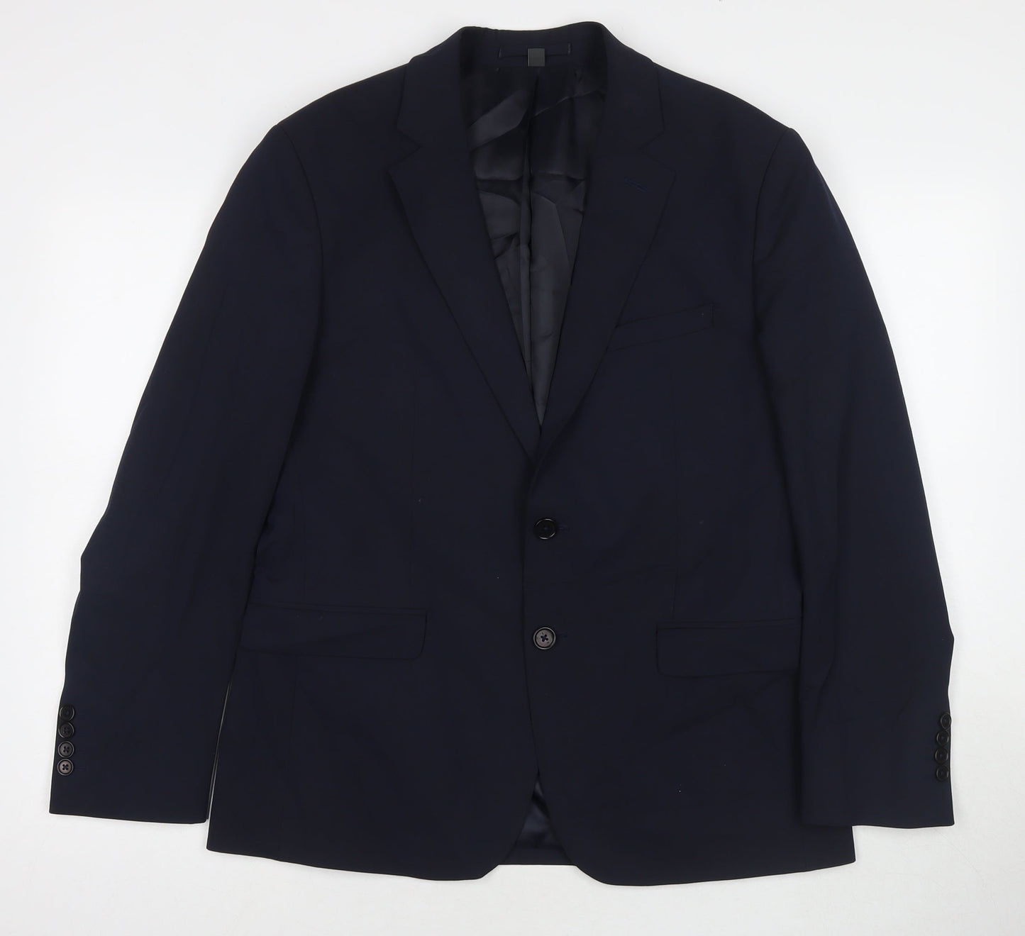 Mens UK Size 40 Marks and Spencer Regular Blue Suit Jacket