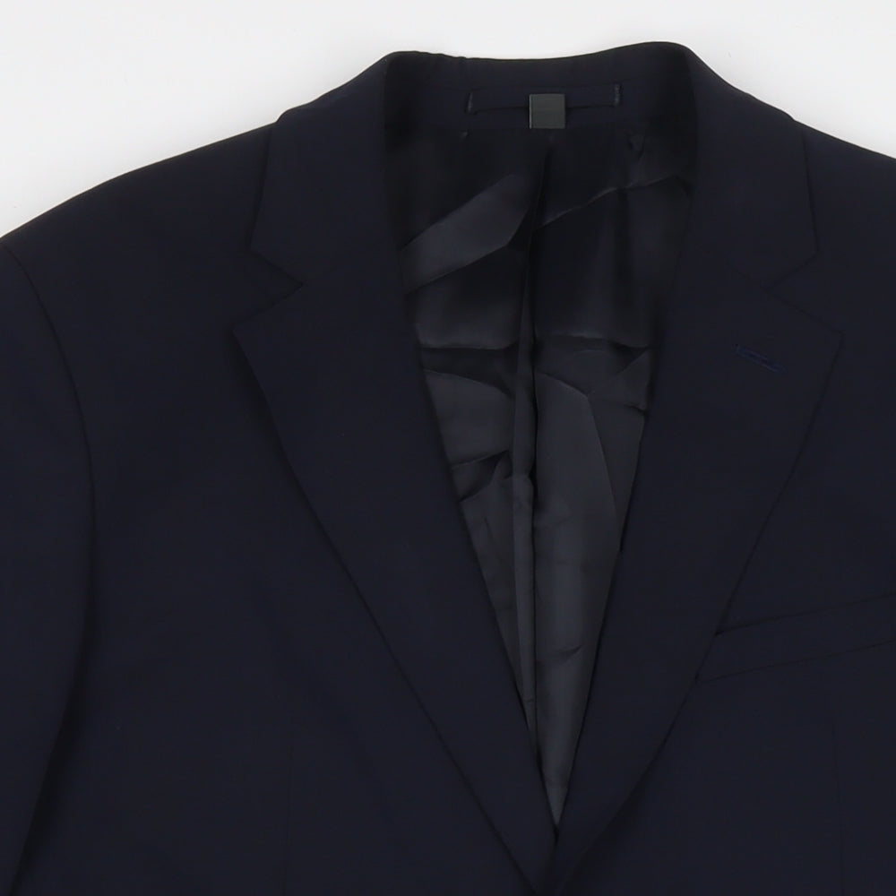 Mens UK Size 40 Marks and Spencer Regular Blue Suit Jacket