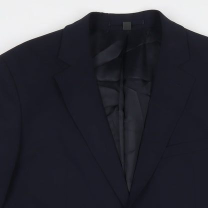 Mens UK Size 40 Marks and Spencer Regular Blue Suit Jacket