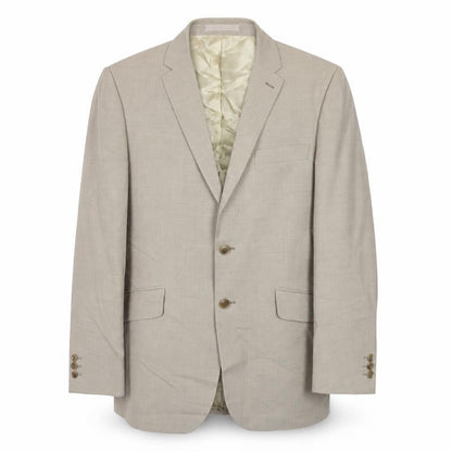 Mens UK Size 40 Karl Jackson Regular Beige Suit Jacket