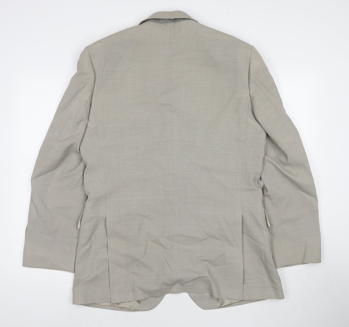 Mens UK Size 40 Karl Jackson Regular Beige Suit Jacket