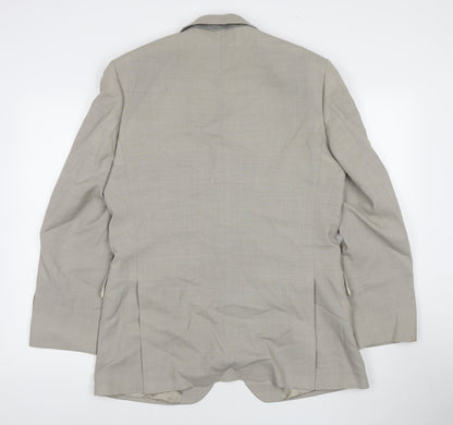 Mens UK Size 40 Karl Jackson Regular Beige Suit Jacket