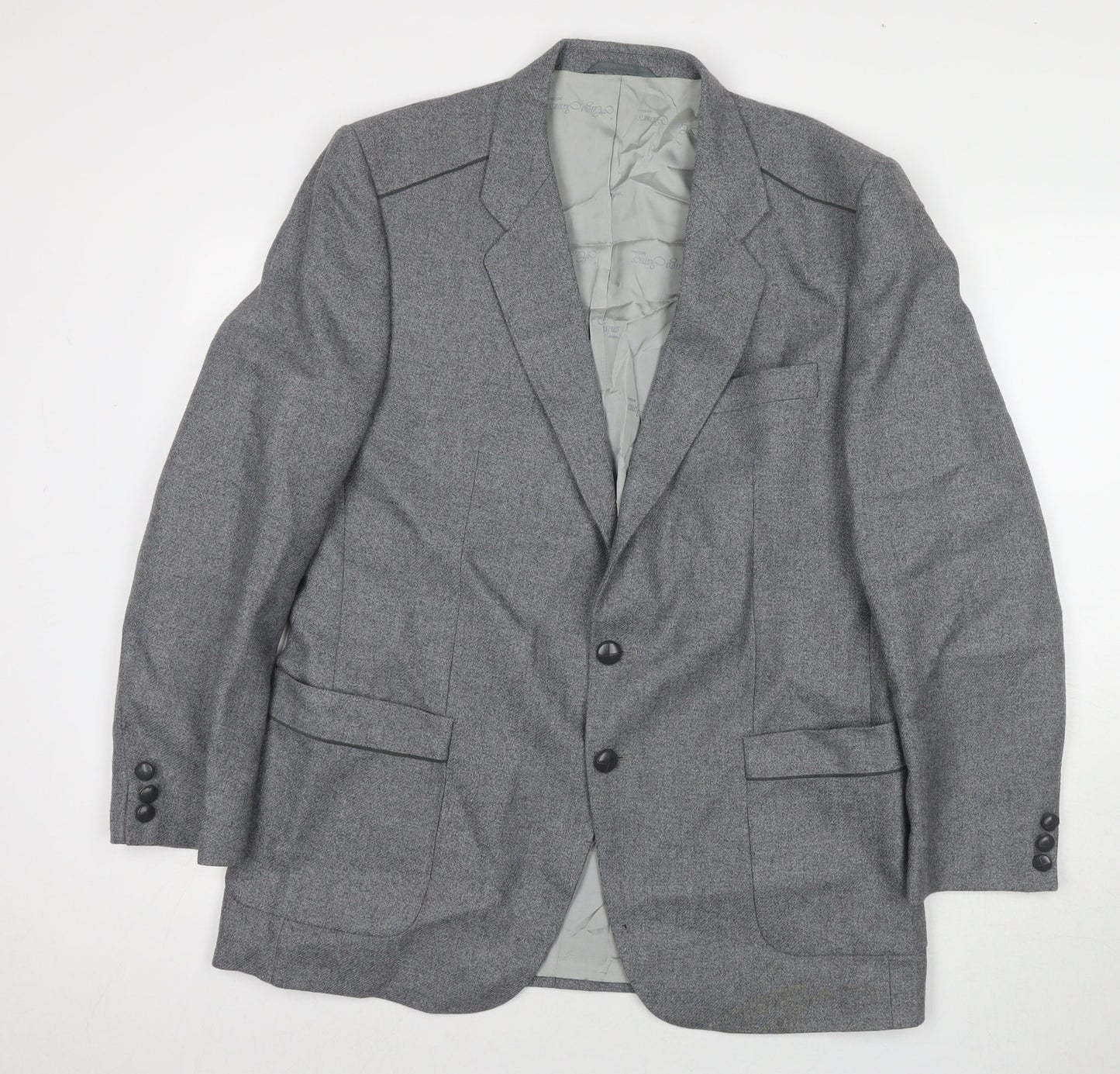 Mens UK Size 44 Hugo James Regular Grey Suit Jacket