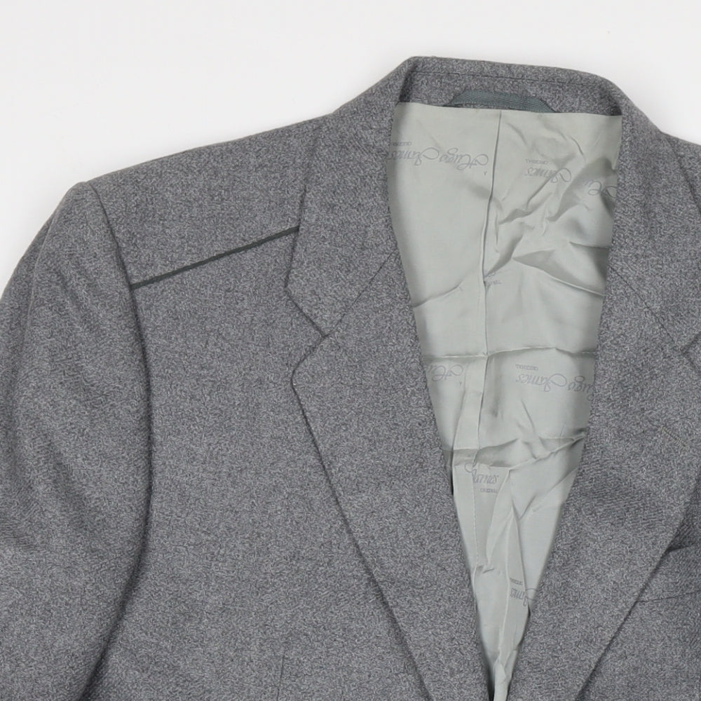 Mens UK Size 44 Hugo James Regular Grey Suit Jacket
