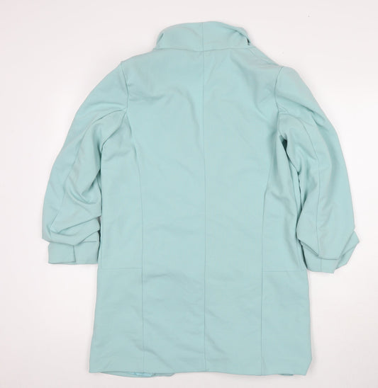 Boohoo Womens Blue Jacket Blazer Size 10