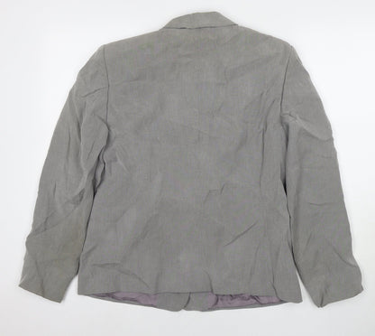 Gerry Weber Womens Grey Jacket Blazer Size 14 Button