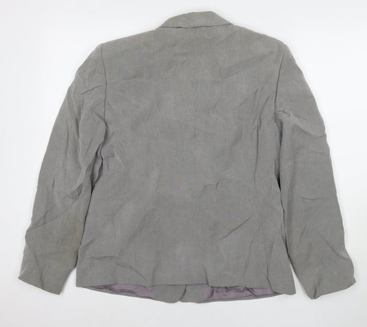 Gerry Weber Womens Grey Jacket Blazer Size 14 Button