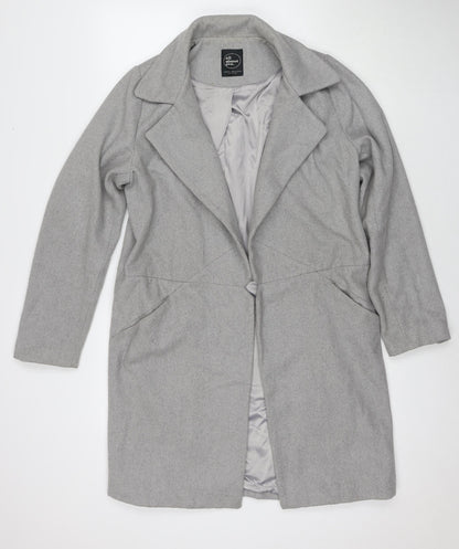 All About Eve Womens Grey Overcoat Coat Size 12