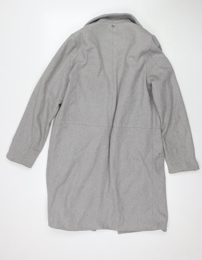 All About Eve Womens Grey Overcoat Coat Size 12