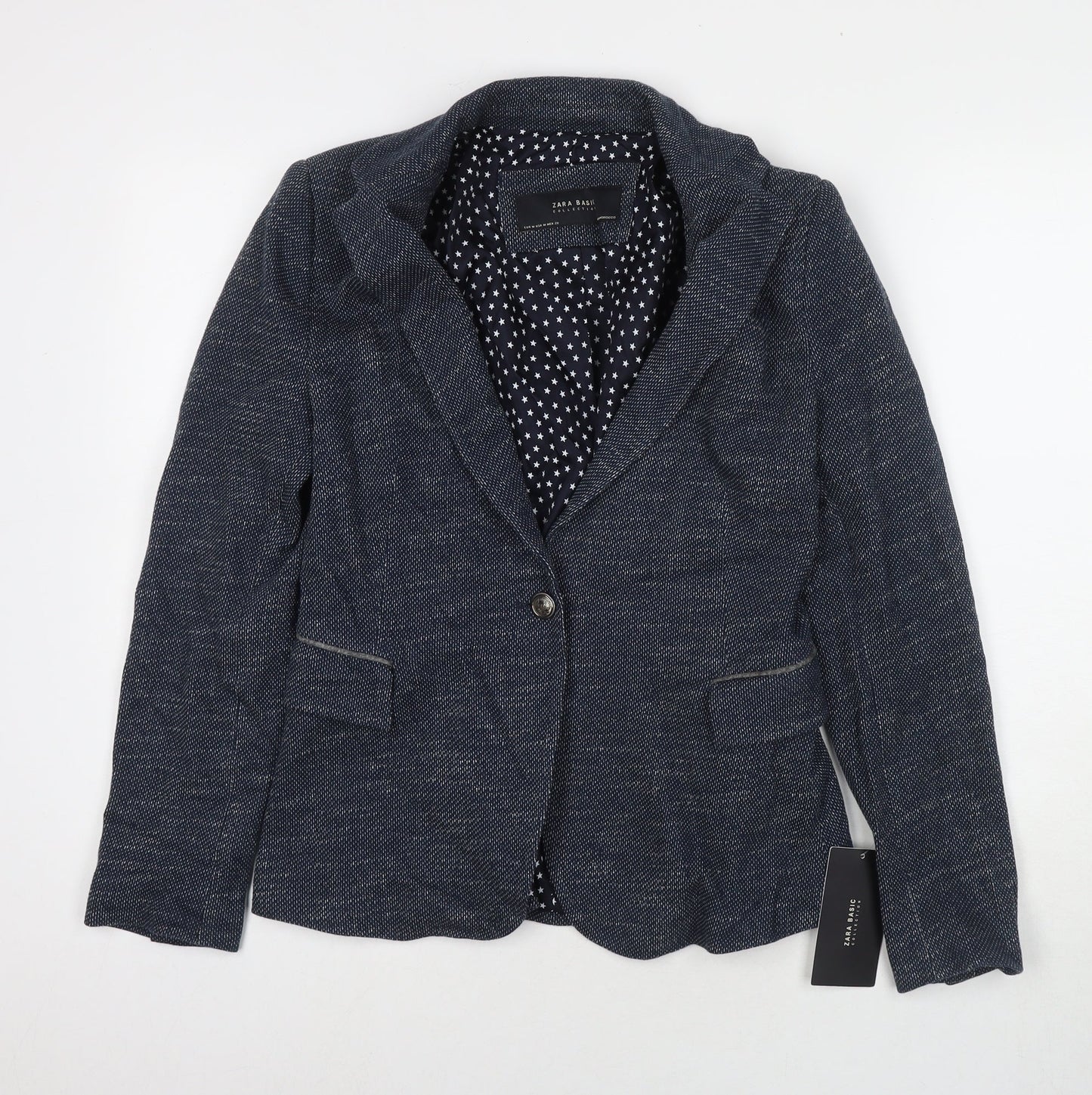 Womens UK Size M Zara Blue Jacket