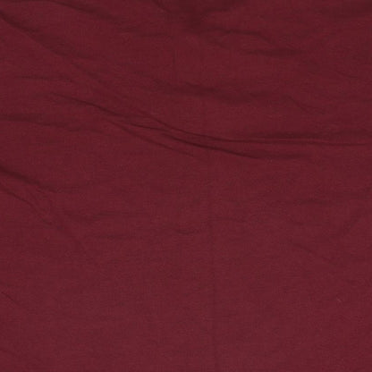 NEXT Mens Red Cotton Polo Size L Collared Button