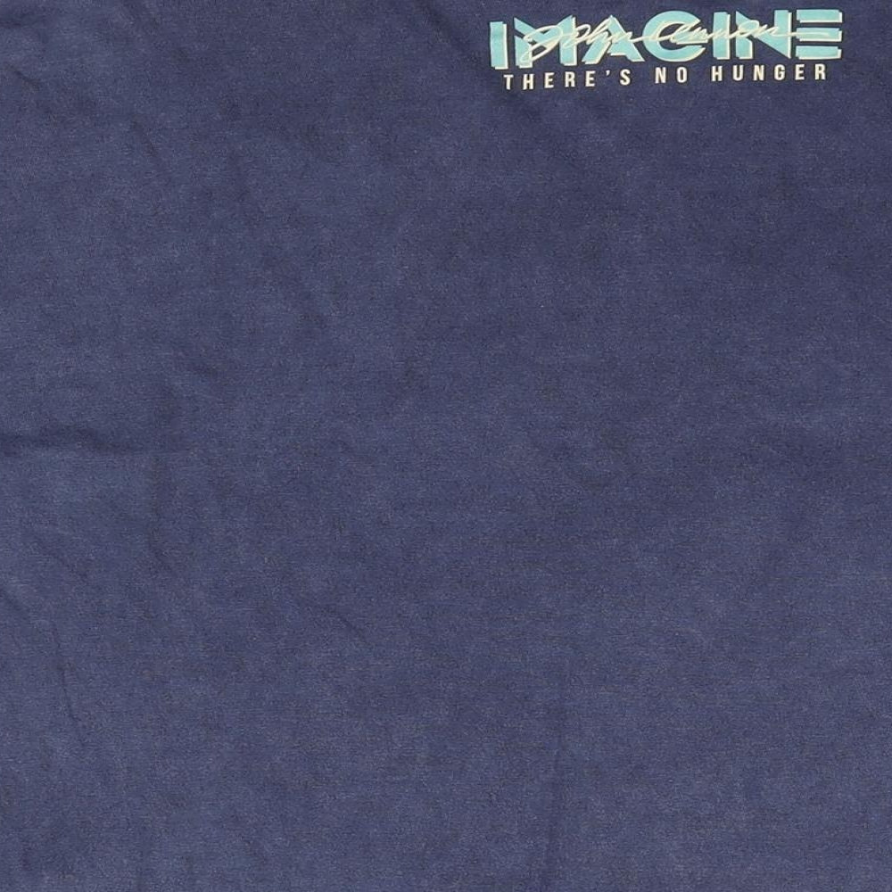 Mens UK Size L Hard Rock Blue  T-Shirt