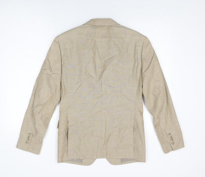 Bonobos Mens Beige Cotton Jacket Suit Jacket Size 36 Regular