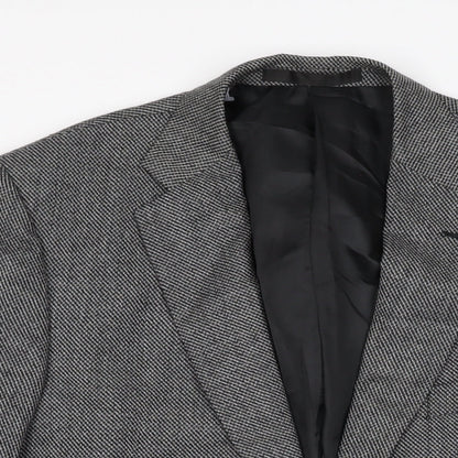 Marks and Spencer Mens Grey Wool Jacket Suit Jacket Size 42 Regular
