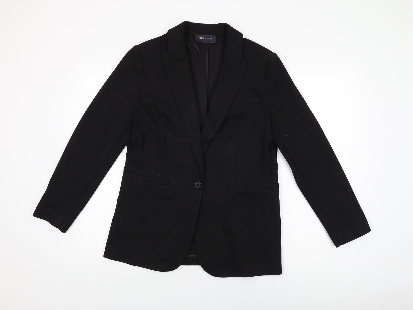 Womens UK Size 12 Marks and Spencer Black Jacket