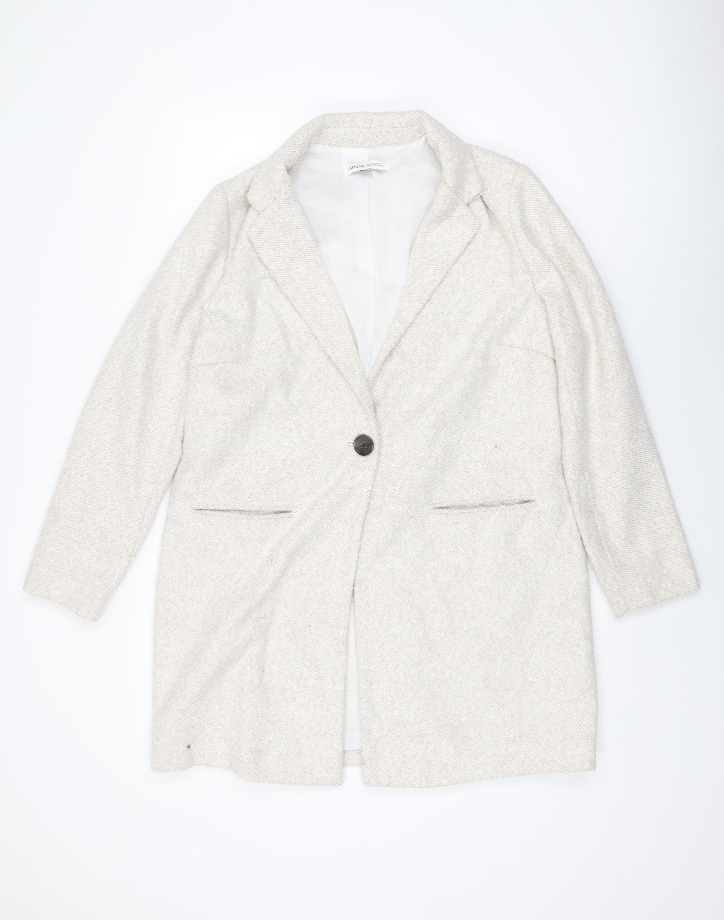 Womens UK Size 14 Capsule Beige Overcoat