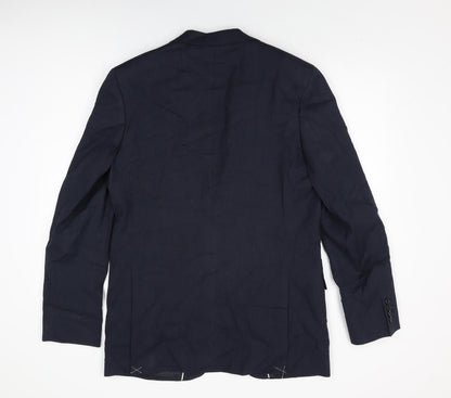 Mens UK Size 40 Marks and Spencer Regular Blue Suit Jacket