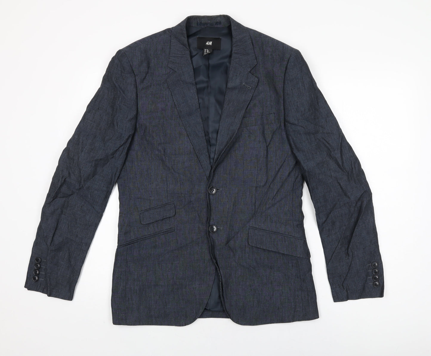 Mens UK Size 36 H&M Regular Blue Suit Jacket