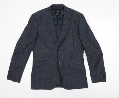 Mens UK Size 36 H&M Regular Blue Suit Jacket