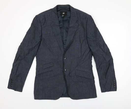 Mens UK Size 36 H&M Regular Blue Suit Jacket