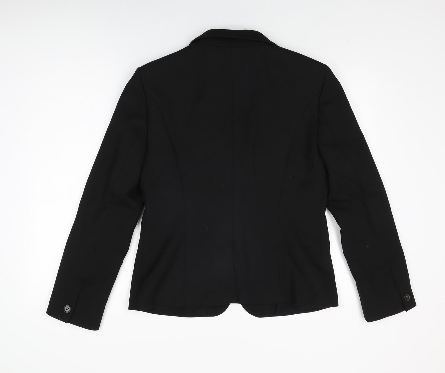 NEXT Womens Black Polyester Jacket Suit Jacket Size 14