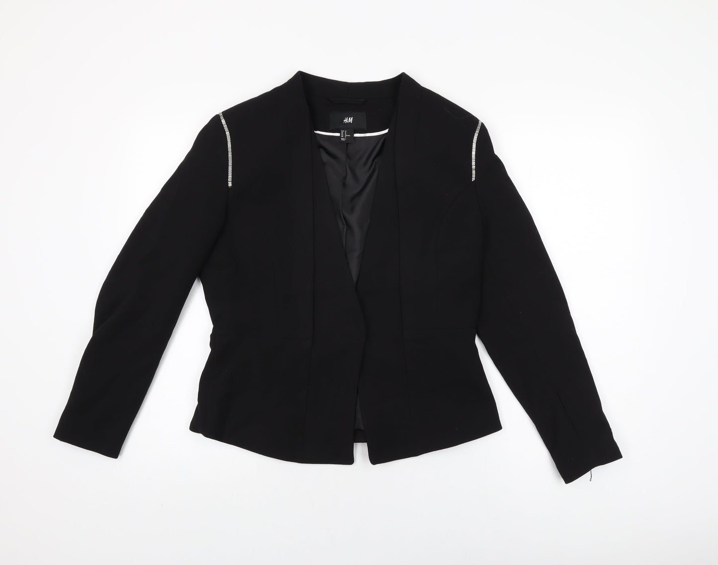 Womens UK Size 14 H&M Black Jacket