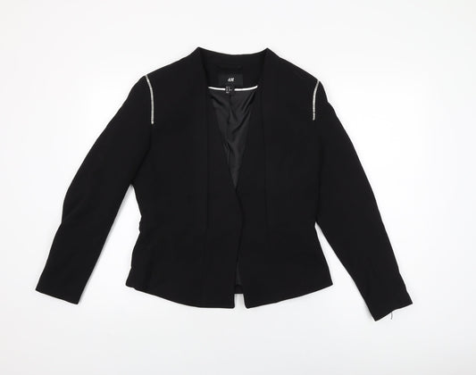 Womens UK Size 14 H&M Black Jacket