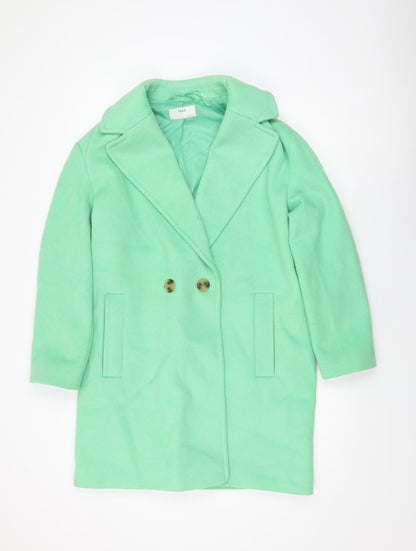 Womens UK Size 12 Marks and Spencer Green Overcoat