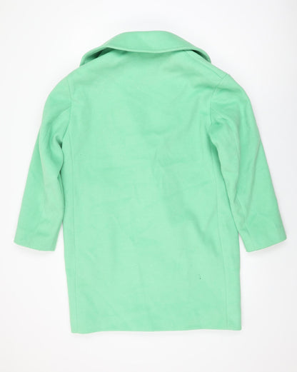 Womens UK Size 12 Marks and Spencer Green Overcoat
