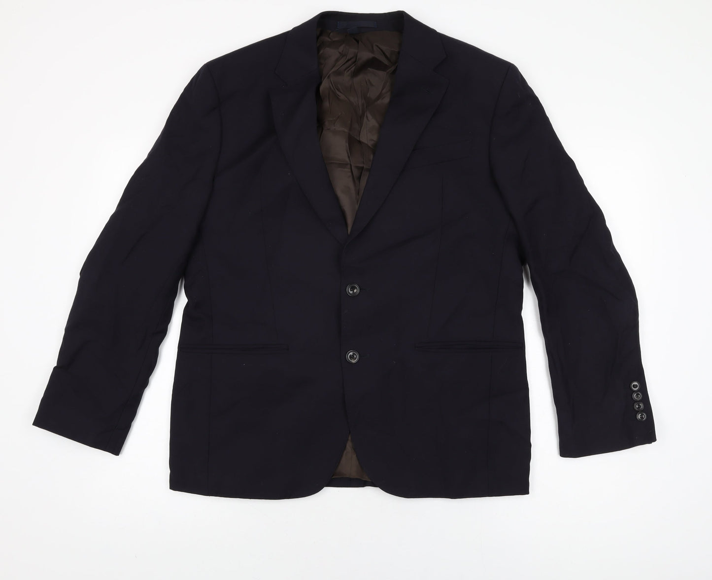Mens UK Size 40 Marks and Spencer Regular Blue Suit Jacket