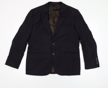 Mens UK Size 40 Marks and Spencer Regular Blue Suit Jacket