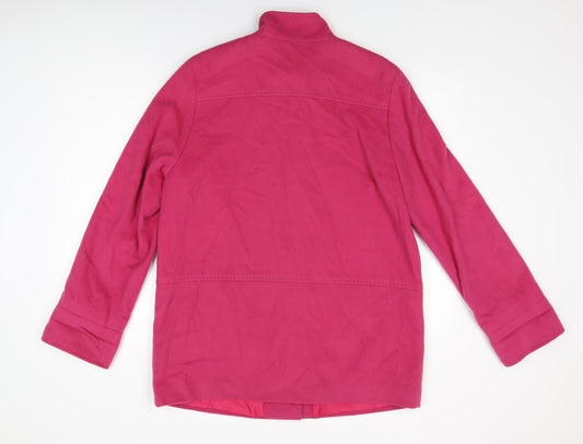 Womens UK Size 14 Marks and Spencer Pink Overcoat