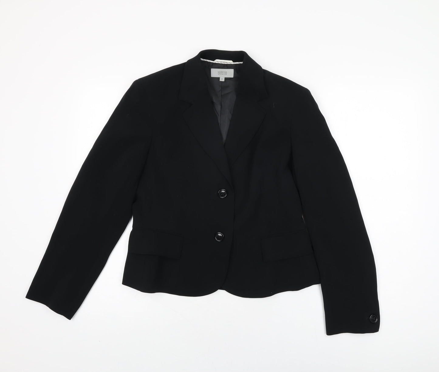 Womens UK Size 12 Marks and Spencer Black Jacket