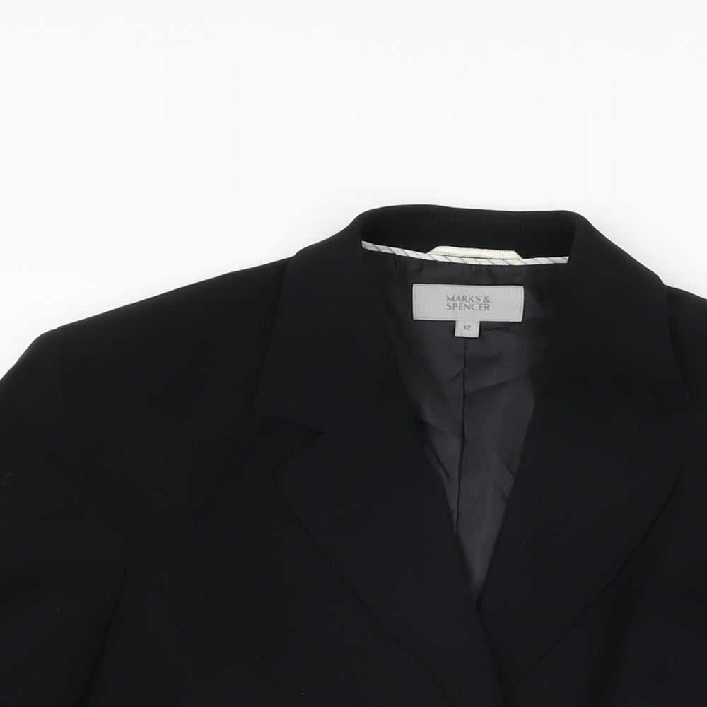Womens UK Size 12 Marks and Spencer Black Jacket