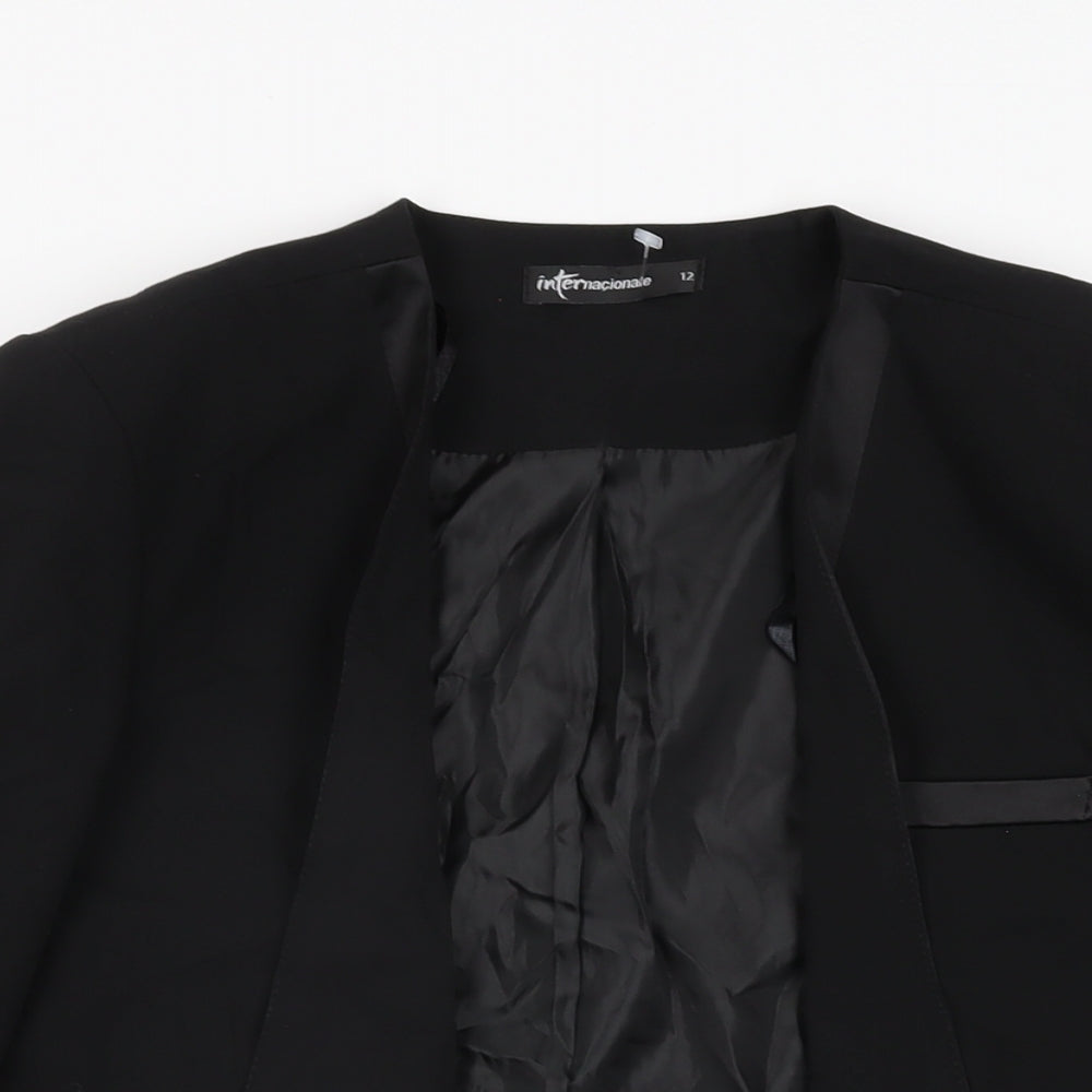 Womens UK Size 12 Internacionale Black Jacket