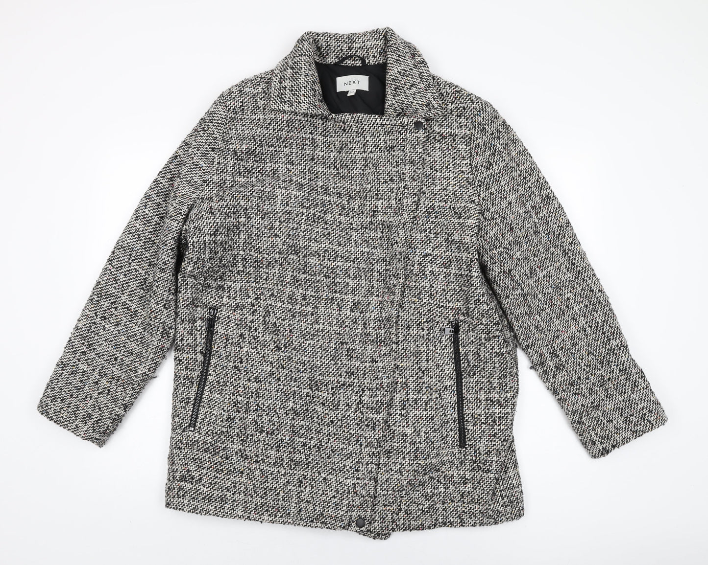 Womens UK Size 14 NEXT Grey Overcoat