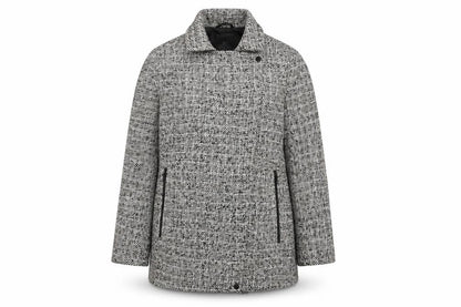 Next Womens Grey Overcoat Coat Size 14 Zip