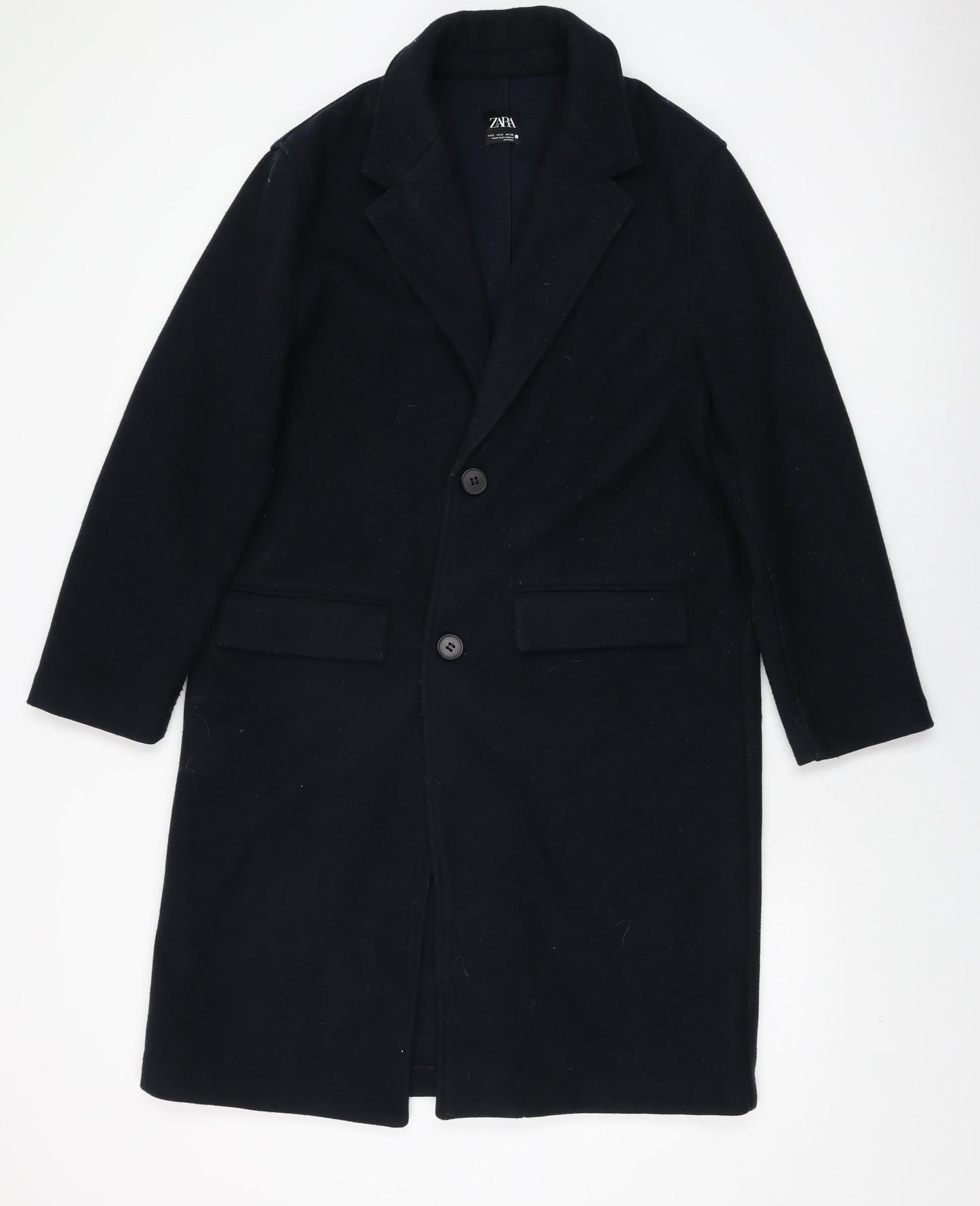 Womens UK Size S Zara Blue Overcoat