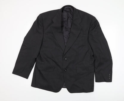 Mens UK Size 42 Scott International Regular Black Suit Jacket