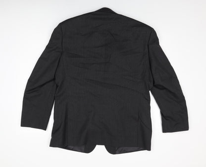 Mens UK Size 42 Scott International Regular Black Suit Jacket
